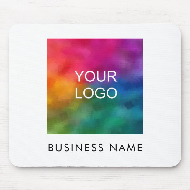 Upload Add Your Business Logo Image Text Template Mouse Pad (Front)