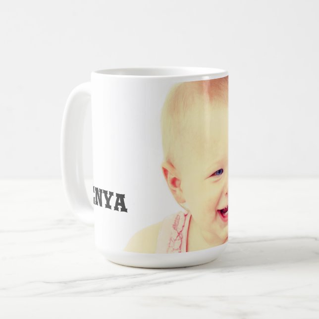 Upload Baby/ Child’s  Photo Coffee Mug (Front Left)