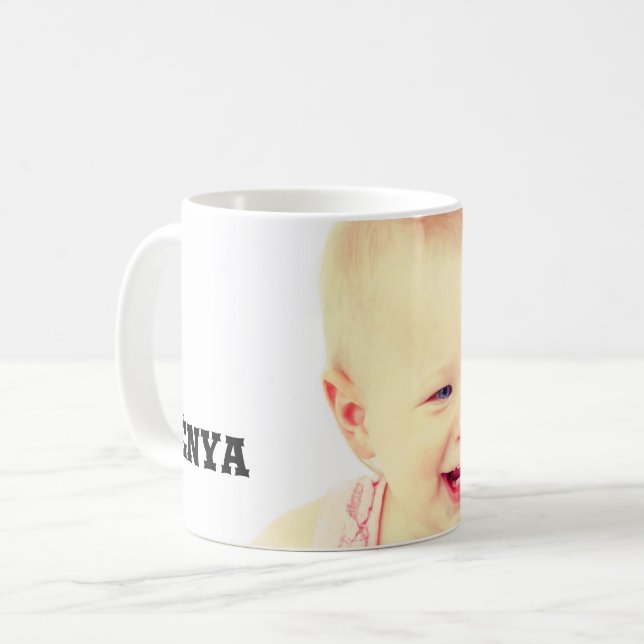 Upload Baby/ Child’s  Photo Coffee Mug (Front Left)