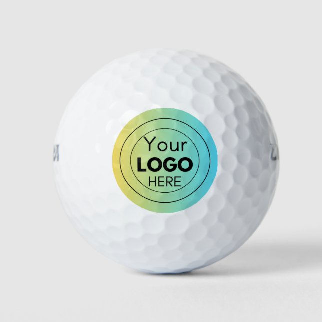 Upload Business Company Logo Golf Ball (Front)