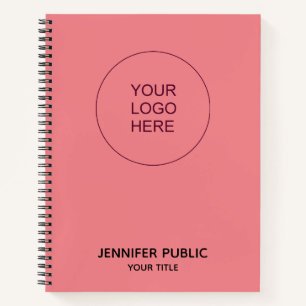 Upload Business Company Logo Text Here Notebook