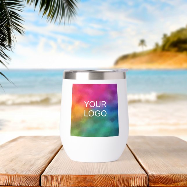 Upload Business Logo Simple Template Cute Custom (Beach)