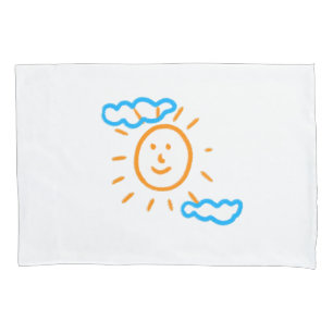 Upload Childs Drawing Turn Kids Artwork into Pillowcase