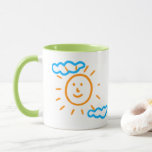 Upload Childs Drawing Turn Kids Artwork to Green Mug<br><div class="desc">Digitise your kids' drawing or artwork and create unique gift products with your child's own artwork for a forever memory. Add your kids drawing to pillows,  mugs,  lamps,  etc. Add kids' drawings,  paintings,  or any artwork for precious gifts for grandparents,  aunts,  uncles,  school or kindergarten teachers,  etc.</div>