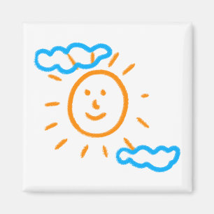 Upload Childs Drawing Turn Kids Artwork to Magnet