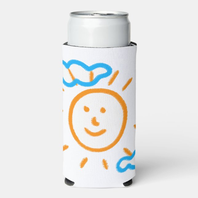 Upload Childs Drawing Turn Kids Artwork to Seltzer Can Cooler (Seltzer Front)