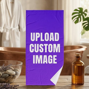 Upload Custom Image - Add Your Own To Print On A Bath Towel