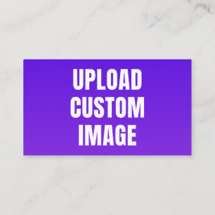 Upload Custom Image - Add Your Own To Print On A Calling Card
