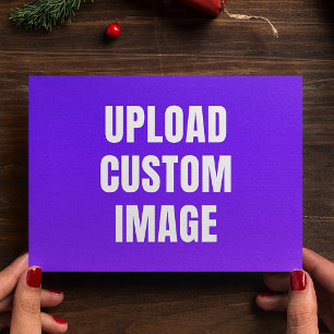 Upload Custom Image - Add Your Own To Print On A Holiday Postcard
