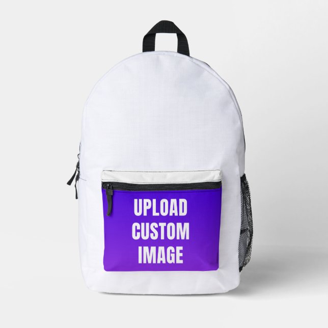 Upload Custom Image - Add Your Own To Print On A Printed Backpack (Front)