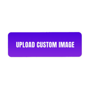Upload Custom Image - Add Your Own To Print On A Return Address Label