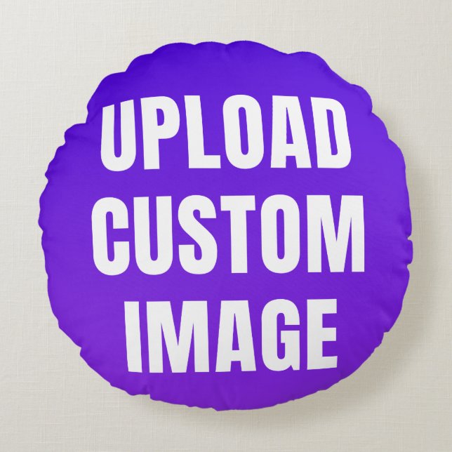 Upload Custom Image - Add Your Own To Print On A Round Cushion (Front)