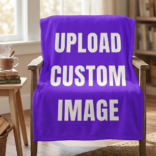 Upload Custom Image - Add Your Own To Print On A Sherpa Blanket