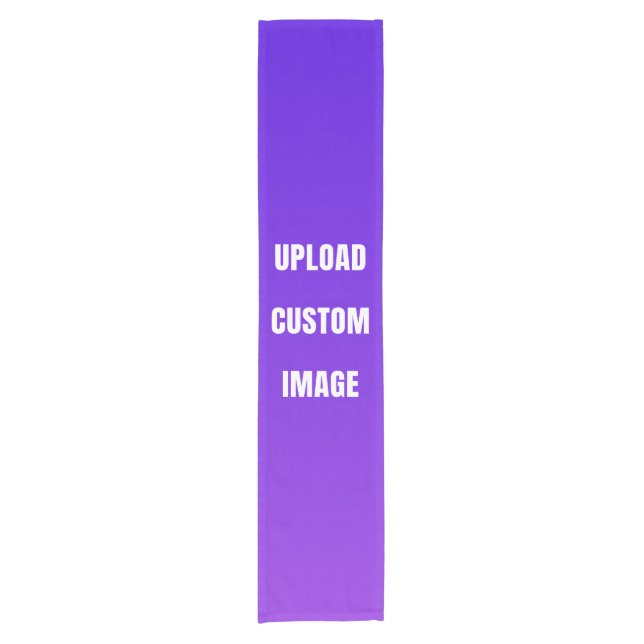 Upload Custom Image - Add Your Own To Print On A Short Table Runner (Front)