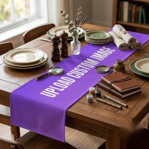 Upload Custom Image - Add Your Own To Print On A Short Table Runner