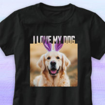 Upload Custom Pet Photo I Love My Dog