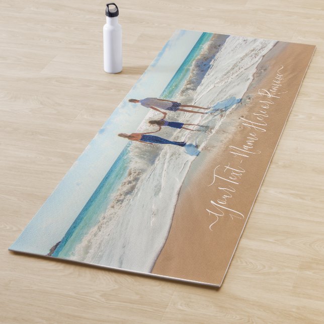Upload Custom Photo Yoga Mat Personalised Text (In Situ)