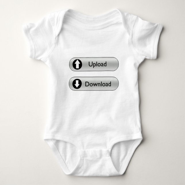 Upload Download cute baby onsie Baby Bodysuit (Front)