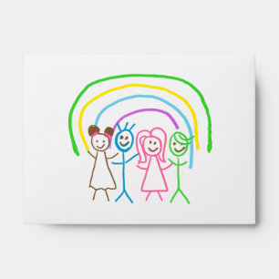 Upload Drawing Turn Kids Artwork to  Envelope