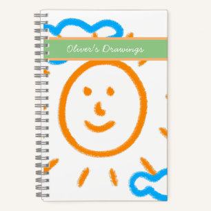 Upload Drawing Turn Kids Artwork to Sketchbook Notebook