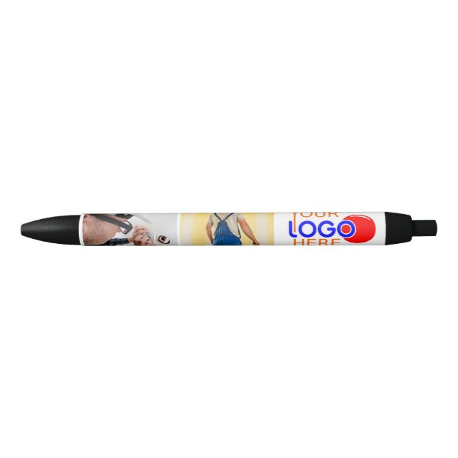 Upload logo black ink pen (Front)