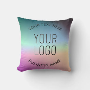 Upload Logo   Colourful Changing Gradient Colours  Cushion