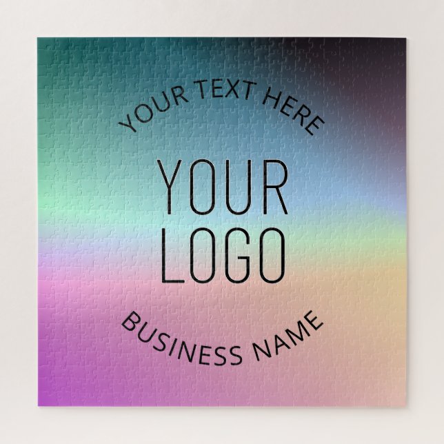 Upload Logo | Colourful Changing Gradient Colours  Jigsaw Puzzle (Vertical)