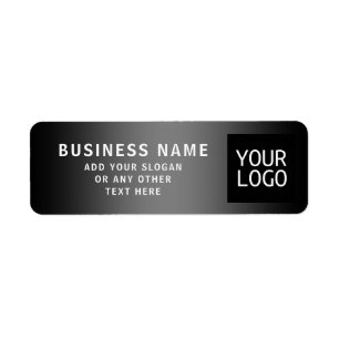 Upload Logo or QR code   Any Colour Gradient Return Address Label