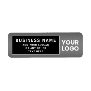 Upload Logo or QR code   Any Colour Gradient Return Address Label