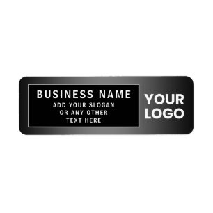 Upload Logo or QR code   Any Colour Gradient Return Address Label