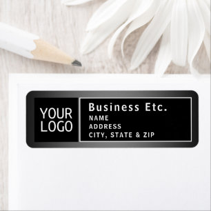 Upload Logo or QR code   Modern Return Address Return Address Label