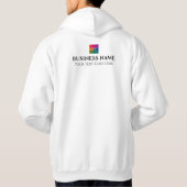 Upload Own Company Logo Here Men's Double Sided Hoodie (Back)