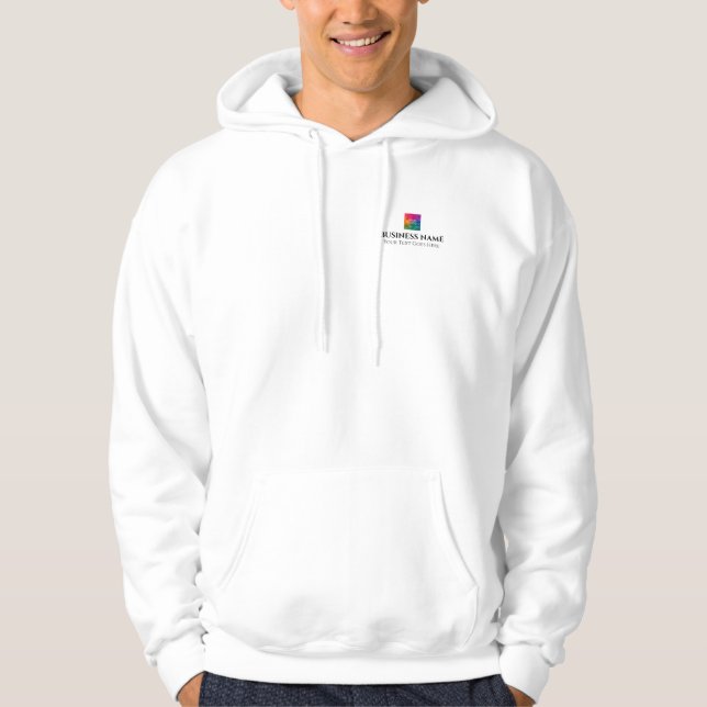 Upload Own Company Logo Here Men's Double Sided Hoodie (Front)