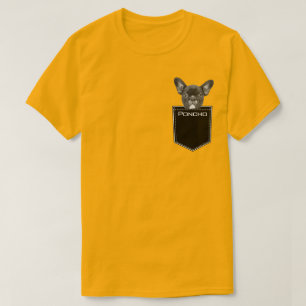 Upload Pet Face Photo and Name Personalised T-Shirt