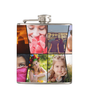 Upload photo family hip flask