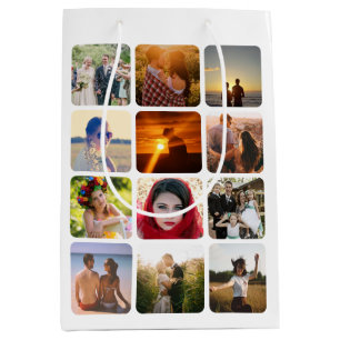Upload photo medium gift bag