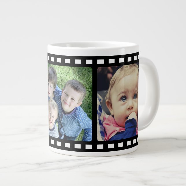 upload photo movie film large coffee mug (Front Right)