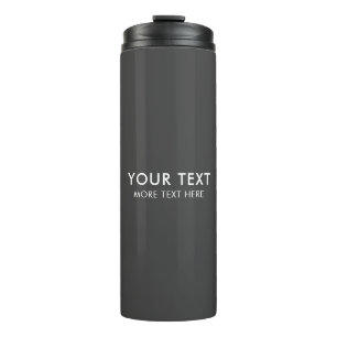 Upload Photo Or Logo Add Text Modern Minimalist Thermal Tumbler