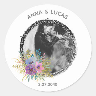 *~* UPLOAD PHOTO Wedding Baby Favour Envelop Seal