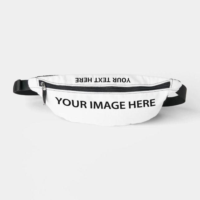 Upload Photos & Add Text – Simple Picture Bum Bags (Front)