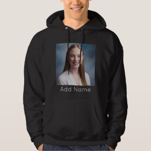 upload picture Custom Photo and Name Personalised  Hoodie