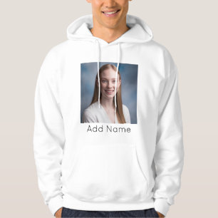 upload picture Custom Photo and Name Personalised  Hoodie