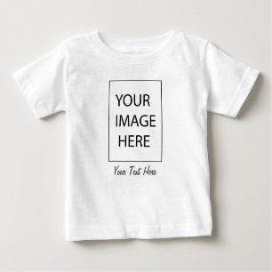 upload picture Custom Photo and text Personalised Baby T-Shirt