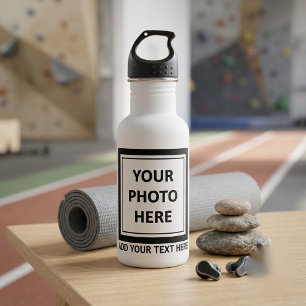 Upload Picture Photo & Add Text – Customise 532 Ml Water Bottle