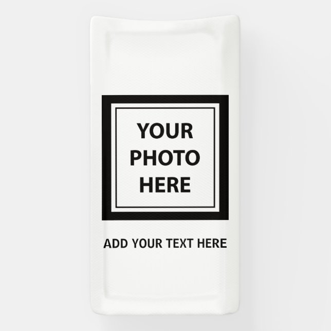 Upload Picture Photo & Add Text – Customise Banner (Vertical)