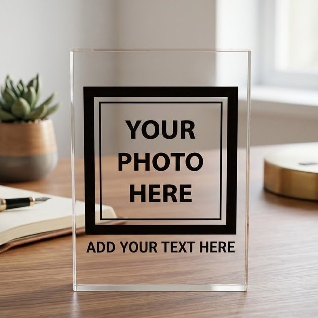 Upload Picture Photo & Add Text – Customise Block (Creator Uploaded)