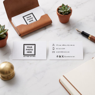 Upload Picture Photo & Add Text – Customise Business Card