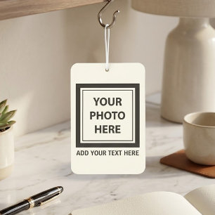 Upload Picture Photo & Add Text – Customise Car Air Freshener