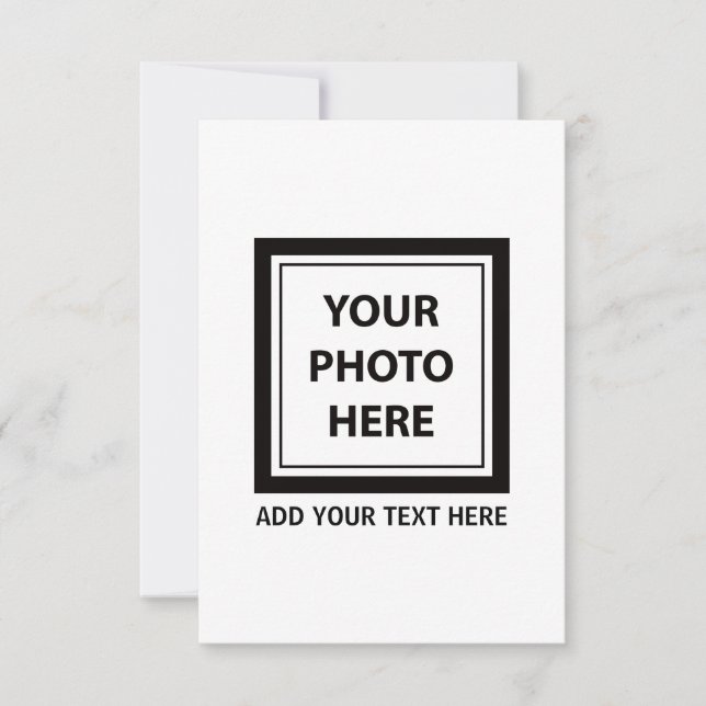 Upload Picture Photo & Add Text – Customise Card (Front)