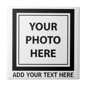 Upload Picture Photo & Add Text – Customise Ceramic Tile